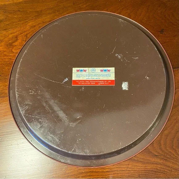 Decorative vintage birds and flowers tin tray - Picture 4 of 8